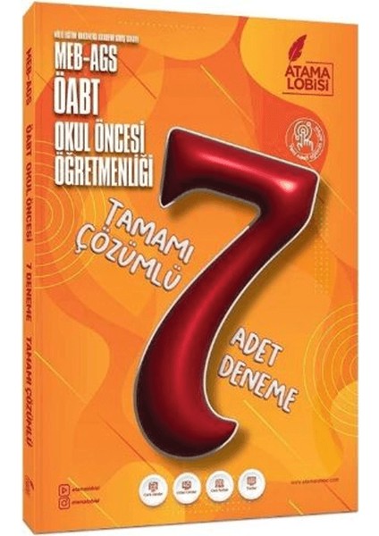 Öabt Meb-Ags Okul Öncesi Öğretmenliği 7 Deneme Çözümlü