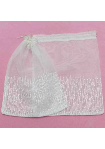 Desenli Tül Kese 28*36 cm Ebatında 3 Adettir Hediyelik Bohçalık Çeyizlik