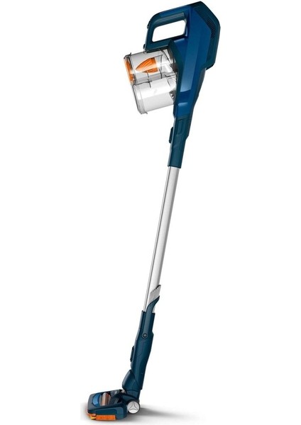 Şarjlı Dik Süpürge, Turbo Başlık , 0,4 Litre , 4,94 Kilogram, Powerne 7 , Mavi