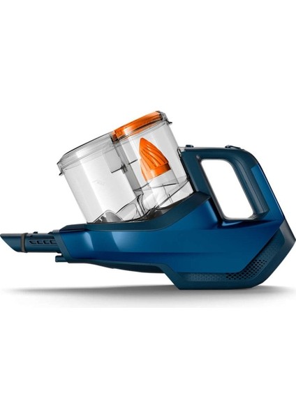 Şarjlı Dik Süpürge, Turbo Başlık , 0,4 Litre , 4,94 Kilogram, Powerne 7 , Mavi