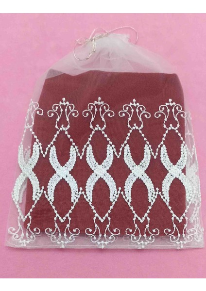 Güpür Desenli Tül Kese 27*38 cm Ebatında 4 Adettir Hediyelik Bohçalık Çeyizlik