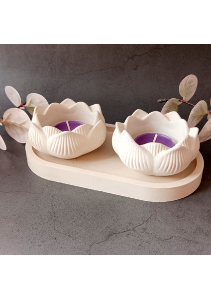 Lotus Mumluk-Tabak Set(Mum Dahil Değil) fiyatları