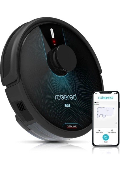 Redline Robored G2 Akıllı Robot Süpürge Ateş Ölçer Hediyeli