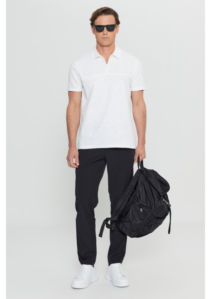 Pamuklu Slim Fit Dar Kesim Polo Yaka Jakarlı Esnek Tişört fiyatları