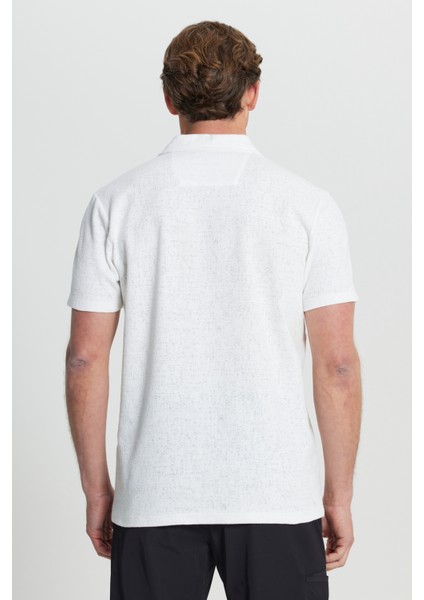 Pamuklu Slim Fit Dar Kesim Polo Yaka Jakarlı Esnek Tişört indirimleri