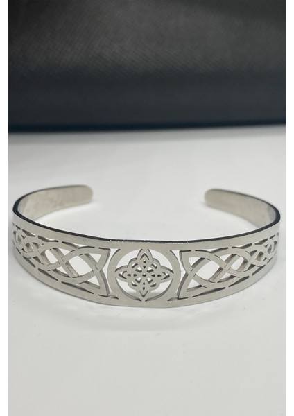 Mythos Collection – Celtic Knot 316L Paslanmaz Çelik Erkek Kadın Özel Kelepçe Bileklik indirimleri