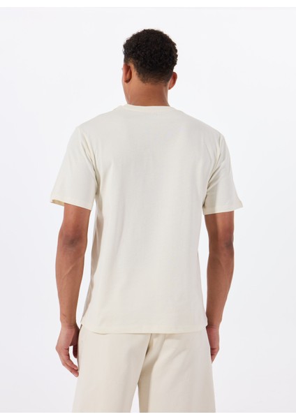 Bisiklet Yaka Beyaz Erkek T-Shirt 12288521_JPRBLULIFE Tee Ss Crew Nec