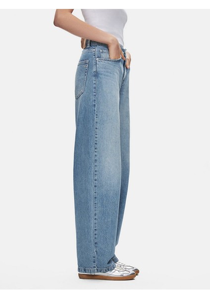 Kadın Larrıe Baggy Jean Pantolon fırsatları