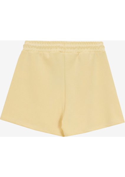 Sarı Kadın Lastikli Bel Standart Kalıp Sweat Şort J4SL-SHT7017 fiyatları