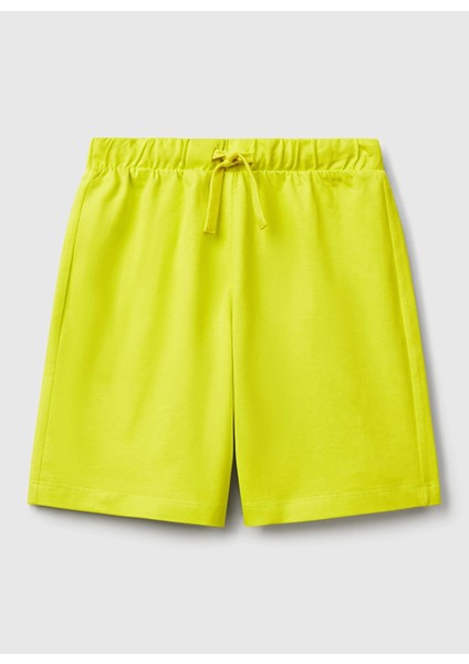 Normal Bel Regular Fit Sarı Erkek Çocuk Şort 3BL0C903L