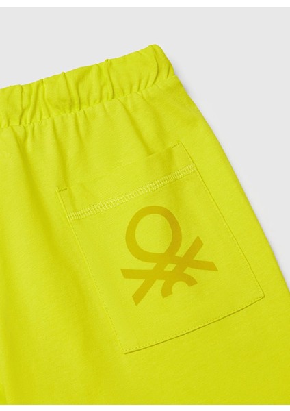 Normal Bel Regular Fit Sarı Erkek Çocuk Şort 3BL0C903L