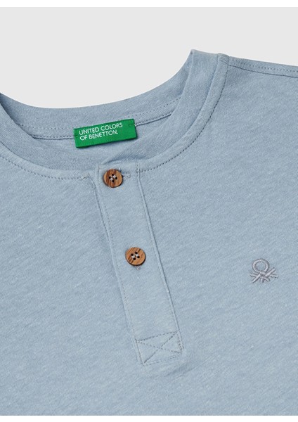 Baskılı Mavi Erkek Çocuk T-Shirt 3F4JC10NN fiyatları