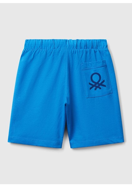Normal Bel Regular Fit Saks Erkek Çocuk Şort 3BL0C903L