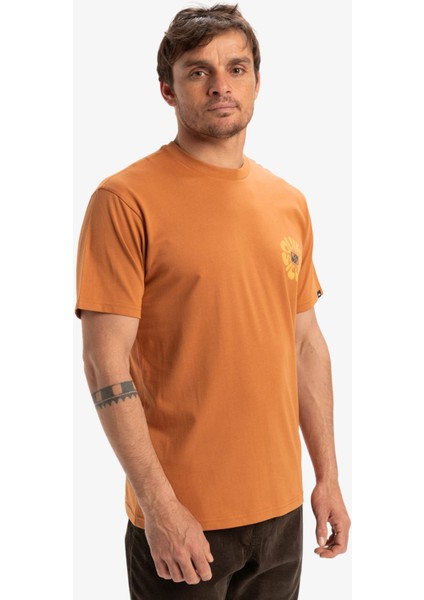 EQYZT08036 Evo Roads End Ss Kahve Bisiklet Yaka Oversized Baskılı Erkek T-Shirt fiyatları