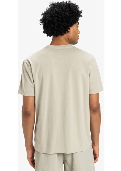 EQYZT08004 Feel The Outsıde Ss Tee Gri Bisiklet Yaka Normal Kalıp Baskılı Erkek T-Shirt modelleri