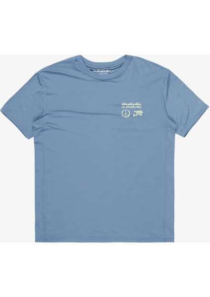 EQYKT04373 Lap Tıme Ss Tee Mavi Bisiklet Yaka Normal Kalıp Erkek T-Shirt fırsatları