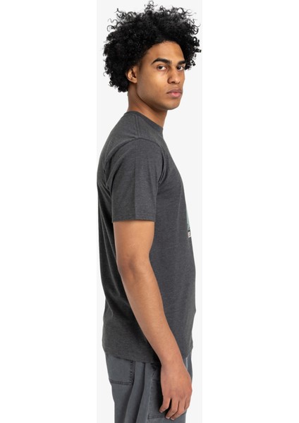 EQYZT08004 Feel The Outsıde Ss Tee Antrasit Bisiklet Yaka Normal Kalıp Baskılı Erkek T-Shirt fiyatları