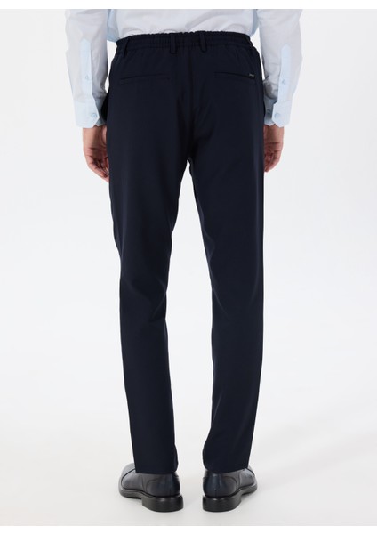 Bağlamalı Bel Normal Paça Slim Fit Lacivert Erkek Pantolon ACE001252275_LAC indirimleri