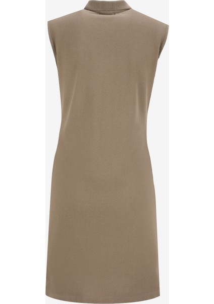 9290031397CS0407 Haki Polo Yaka Normal Düz Kadın Elbise fiyatları