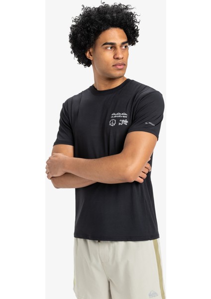 EQYKT04373 Lap Tıme Ss Tee Siyah Bisiklet Yaka Normal Kalıp Erkek T-Shirt