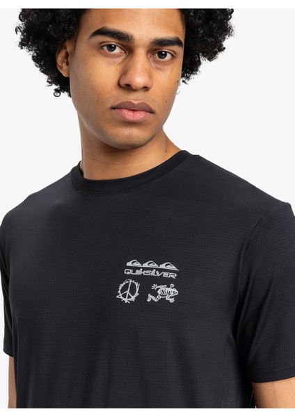 EQYKT04373 Lap Tıme Ss Tee Siyah Bisiklet Yaka Normal Kalıp Erkek T-Shirt modelleri