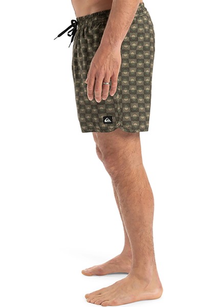 EQYJV04108 Surfsılk Scallop Volley Yeşil Normal Bel Standart Kalıp Erkek Şort Mayo modelleri