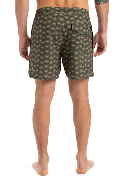 EQYJV04108 Surfsılk Scallop Volley Yeşil Normal Bel Standart Kalıp Erkek Şort Mayo fiyatları