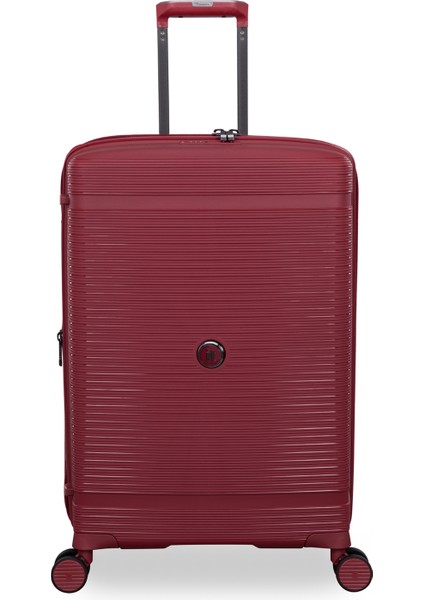 Itluggage Bordo Çekçekli Sert Valiz Unanimous Orta