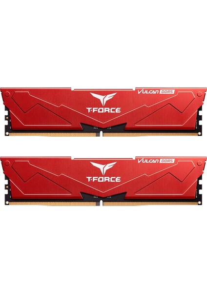 T-Force Vulcan Red 32GB (2X16) 6000MHZ Ddr5 CL38 Ram (FLRD532G6000HC38JDC01)