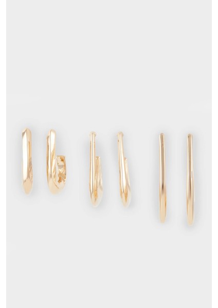 Kadın 3'lü Gold Küpe E9065AXNS