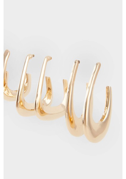 Kadın 3'lü Gold Küpe E9065AXNS