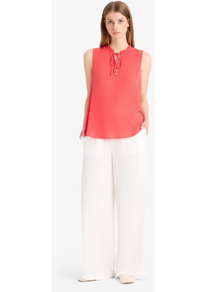 Regular Fit Esnek Belli Bağcıklı Plaj Pantolonu-Fall in Love D9763AX25SM indirimleri