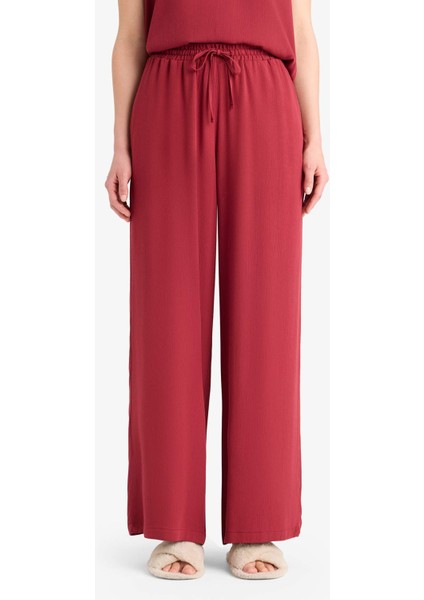 Regular Fit Esnek Belli Bağcıklı Plaj Pantolonu-Fall in Love D9763AX25SM