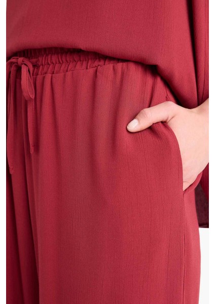 Regular Fit Esnek Belli Bağcıklı Plaj Pantolonu-Fall in Love D9763AX25SM