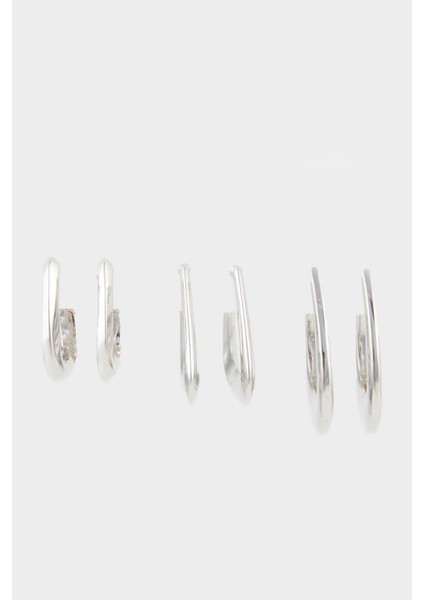 Kadın 3'lü Silver Küpe E9065AXNS