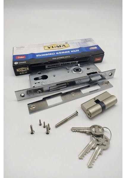 Kaliteli ve Güvenliğiniz Için Sağlam ve Dayanıklı Çözüm Silindirli Gömme Kilit Yuma ( Lisinya )