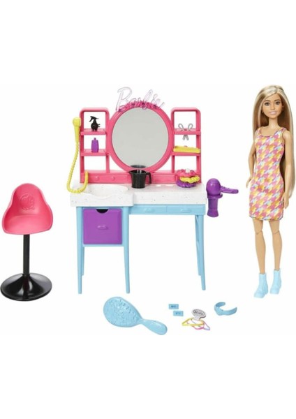 HKV00 Barbie Muhteşem Kuaför Oyun Seti