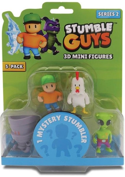 TUY14000 Stumble Guys 5li Mini Figür S2-SG-30006_5 modelleri