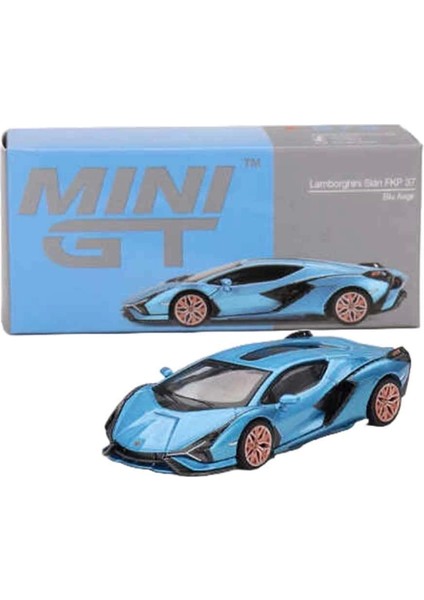 Mini Gt 1:64 Lamborghini Sian Fkp 37 Blu Aegir