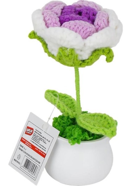 Fl-5 Kroşe Örgü Şakayık Çiçek -Birliktoys