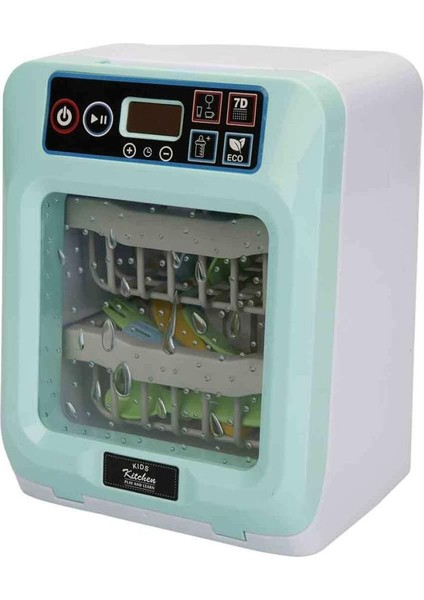 Hommy Sesli ve Işıklı Yeşil Bulaşık Makinesi