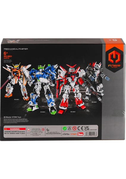 6821 Imm Savaşçı Robot Blok Seti 833 Parça