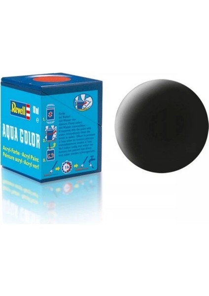 Aqua Color Black - Mat Boya - 18 ml