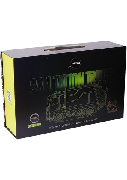 HJ8003-1 metal Kumandalı Çöp Arabası -Gepettoys modelleri
