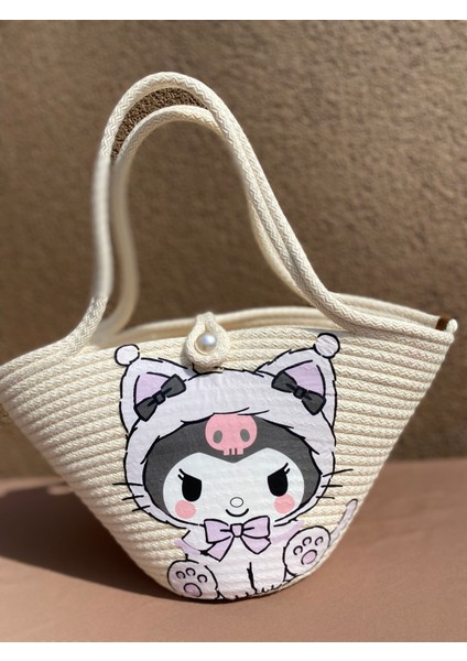Hasır Çanta,Kuromi Çanta,Plaj Çantası modelleri