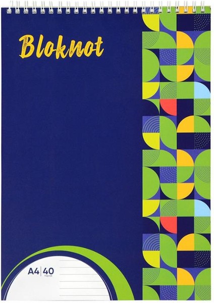 Elitstore Bloknot Defter A4 Spiralli Kareli 40 Yaprak