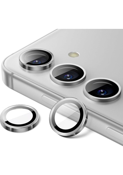 Samsung Galaxy A05S Uyumlu Taşlı Parlak Kamera Lens Koruyucu Cam ve Çerçeve Kamera Koruma Lensi
