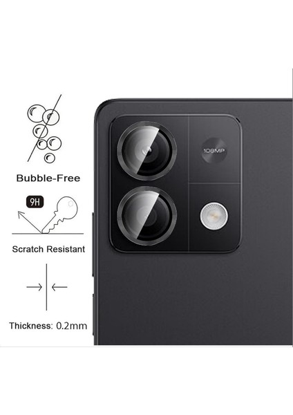 Xiaomi Redmi Note 13 Pro 5g Uyumlu Kamera Koruma Renkli Lens Koruyucu Temperli Cam Koruma