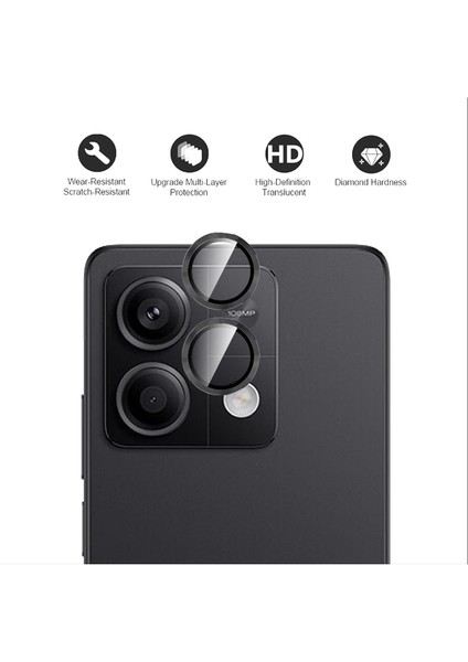 Xiaomi Redmi Note 13 Pro 5g Uyumlu Kamera Koruma Renkli Lens Koruyucu Temperli Cam Koruma