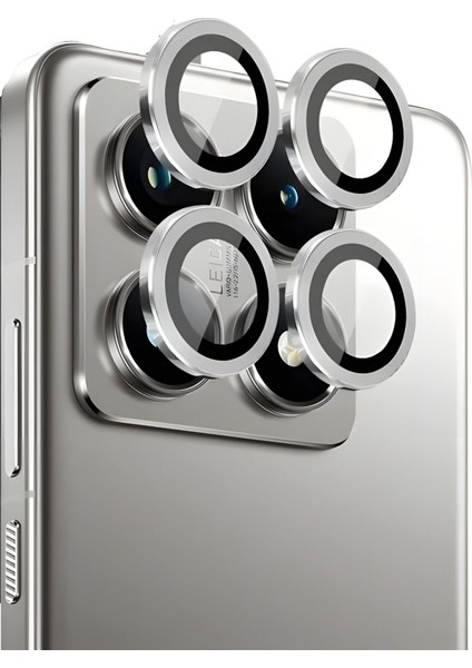 Xiaomi Mi 14T Uyumlu Kamera Koruma Siyah Renkli Lens Koruyucu Temperli Cam Koruma